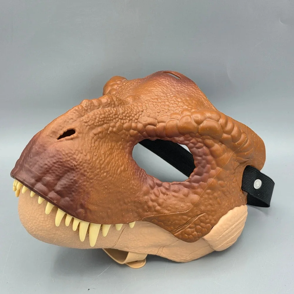 Mattel Mask Unisex OS Brown Jurassic World T-Rex Dino Head Costume Toy Accessory